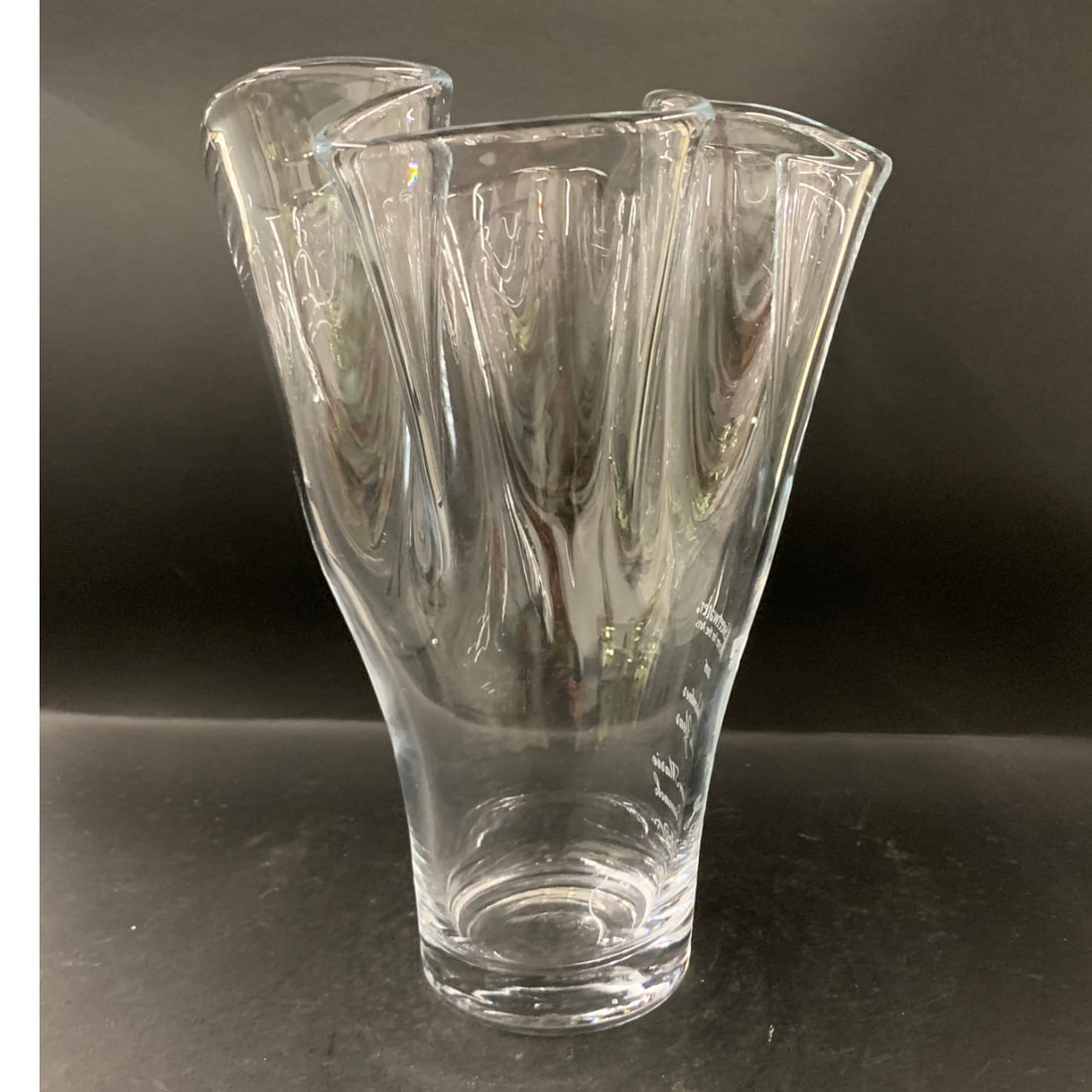 Lenox Crystal Engraved Vase - 4