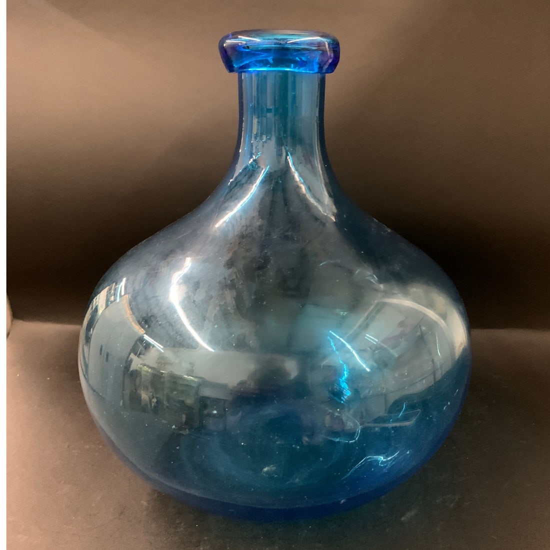 Studio Blown Glass Demijohn Bottle - 2
