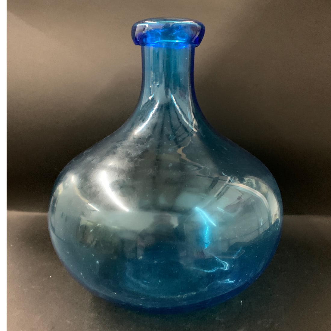 Studio Blown Glass Demijohn Bottle - 3