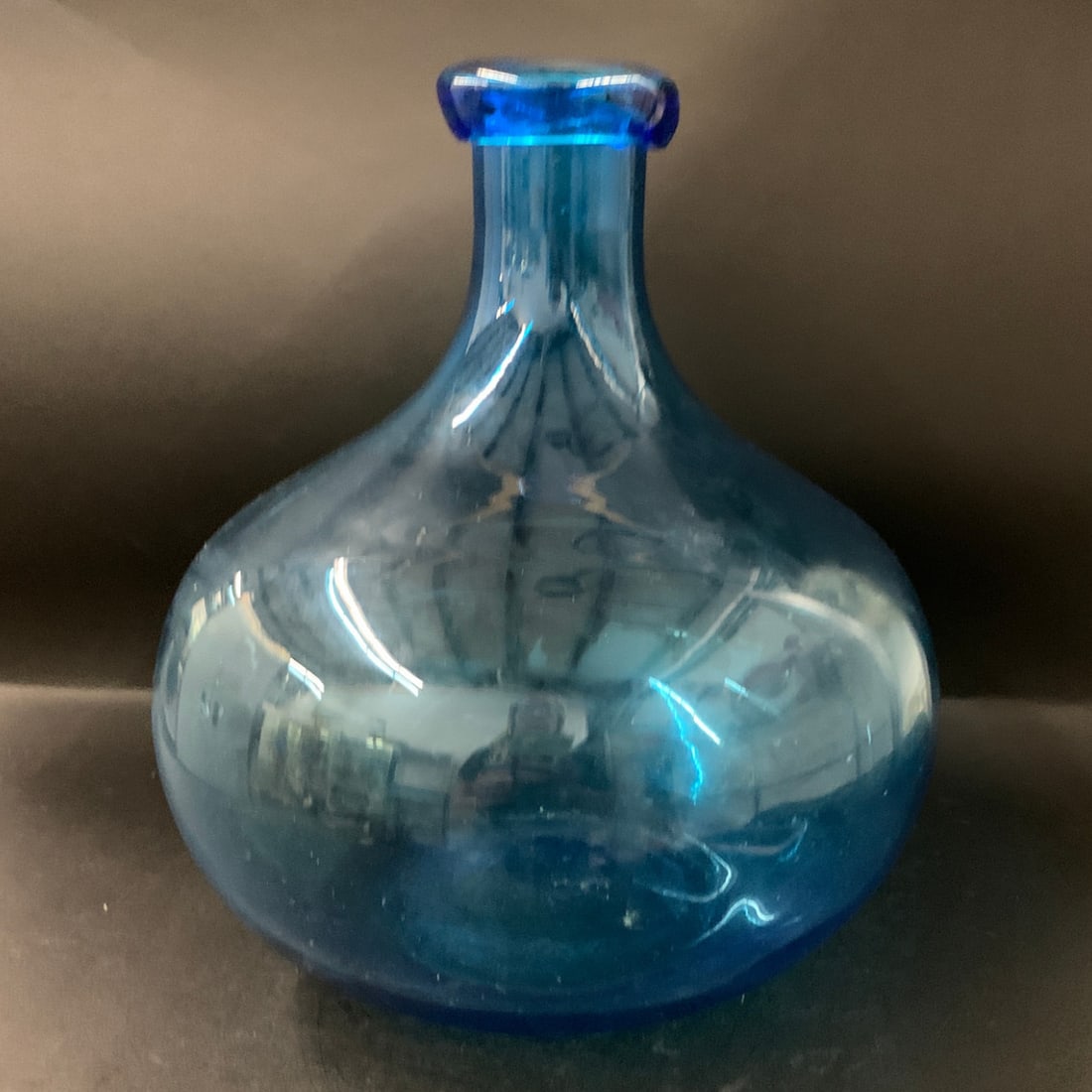 Studio Blown Glass Demijohn Bottle - 5