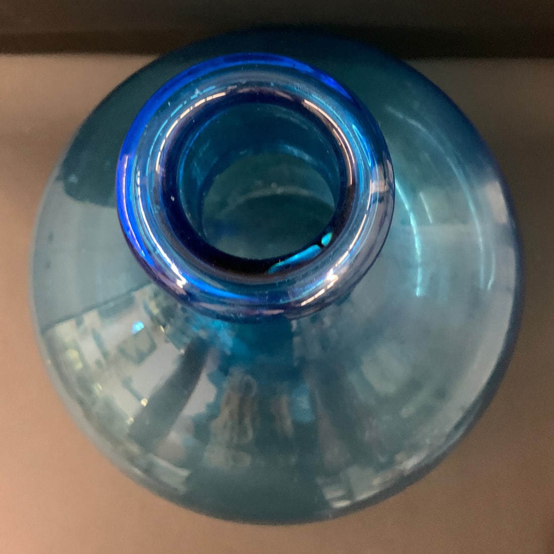 Studio Blown Glass Demijohn Bottle - 6