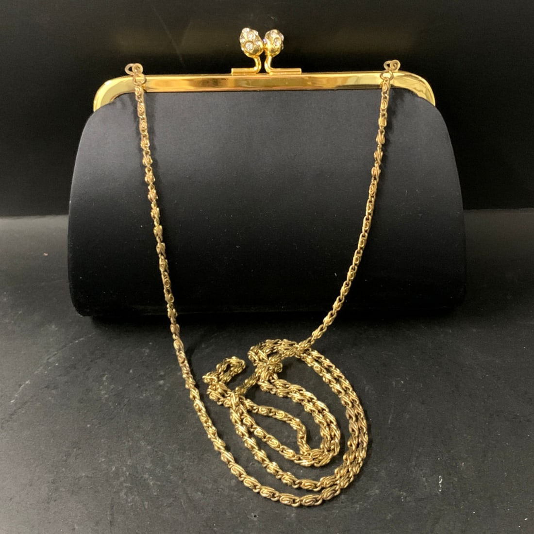 Black Clutch Purse - 2