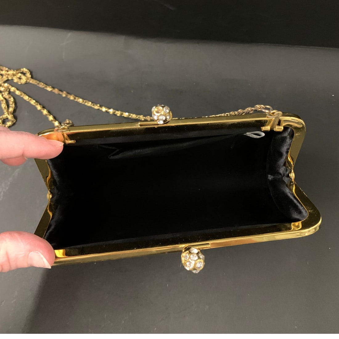 Black Clutch Purse - 4