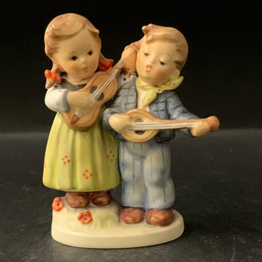 Vintage Hummel Figurine, Happy Days: Vintage W. Germany Hummel Figurine Titled Happy DaysBears Mark On Bottom: W. Germany4 1/4" Tall
