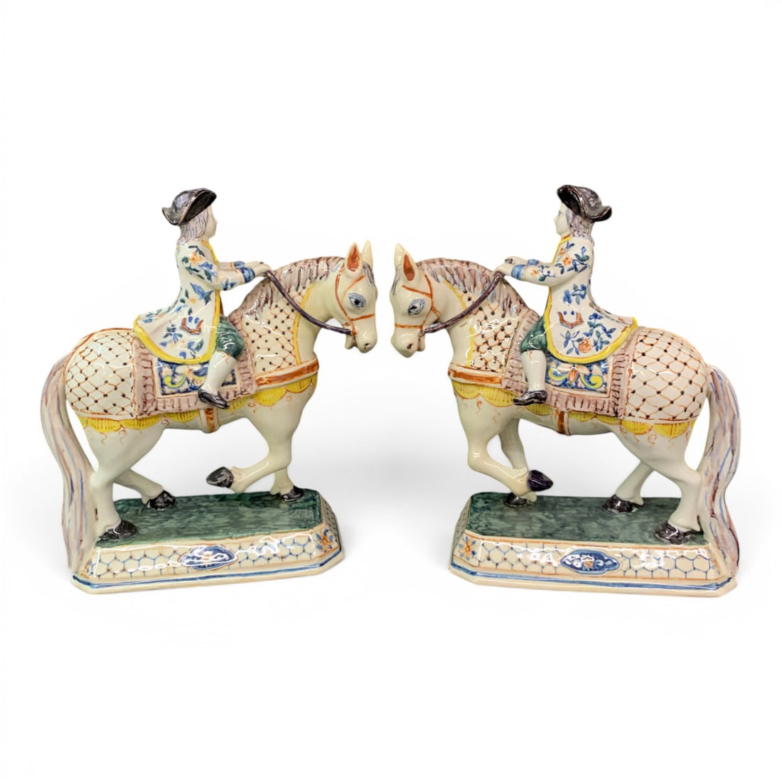 Pair Of 19th Century Dutch Delft Faience Figurines (1 of 8)