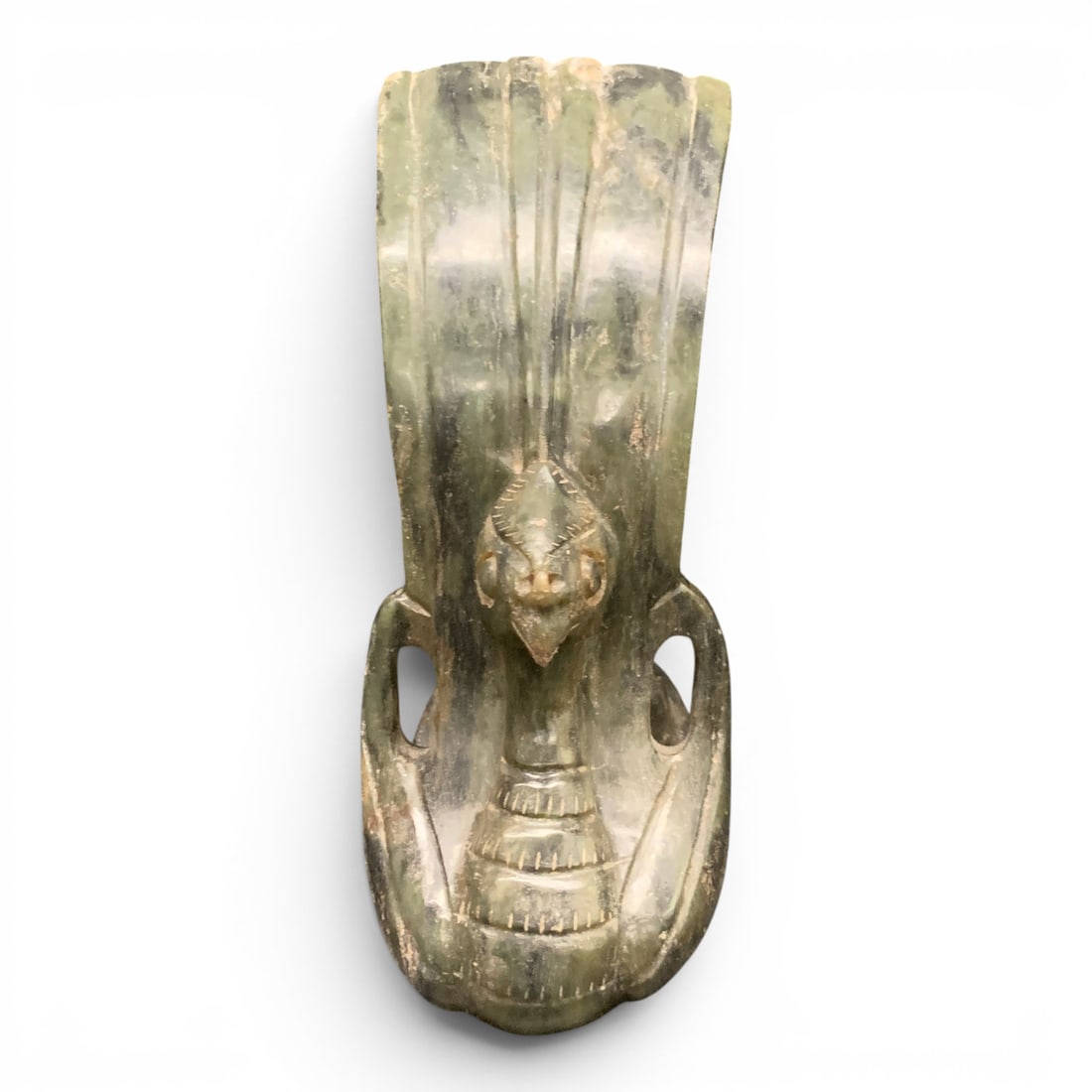 Carved Green Jade Sculpture (1 of 7)