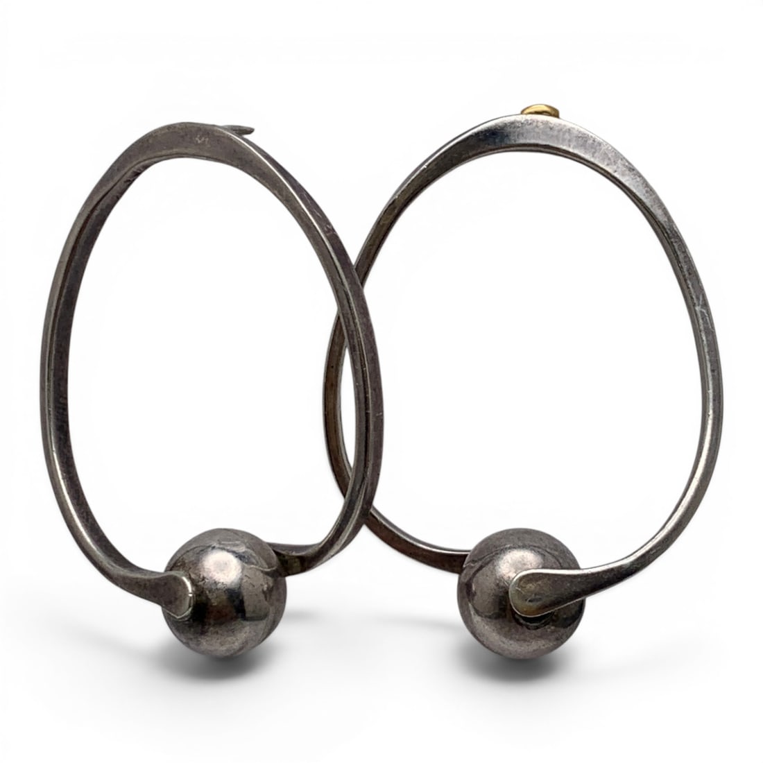 Pair Of Vintage Mexico Sterling Silver Earrings: Pair Of Vintage Mexico Sterling Silver Earrings Marked 925 - 1 5/8" Long - 10.4 Grams