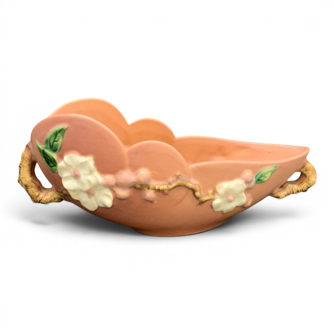 Vintage Roseville Apple Blossom Pottery Bowl (1 of 7)