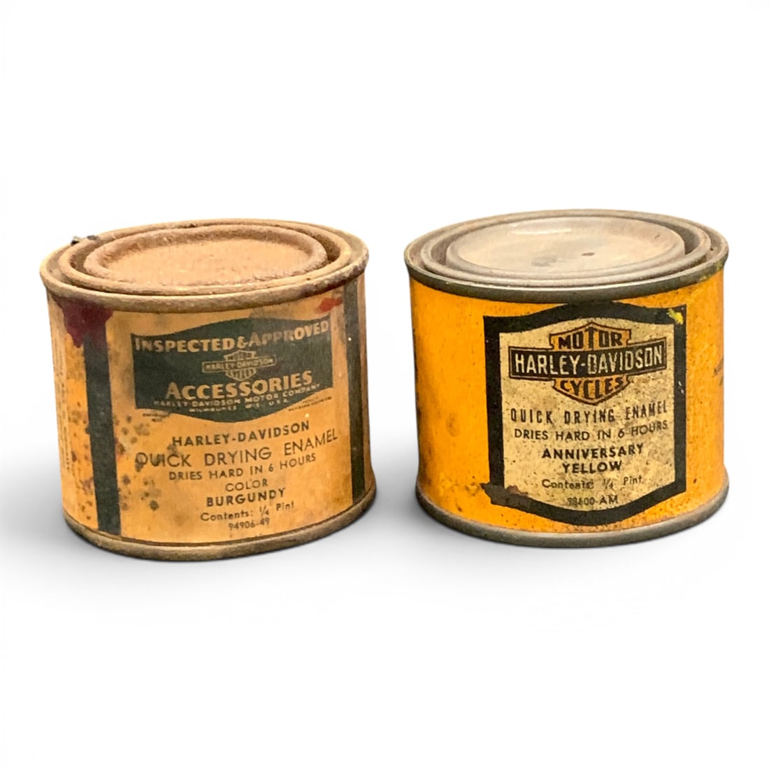 2 Vintage Harley Davidson Enamel Paint Cans (1 of 6)