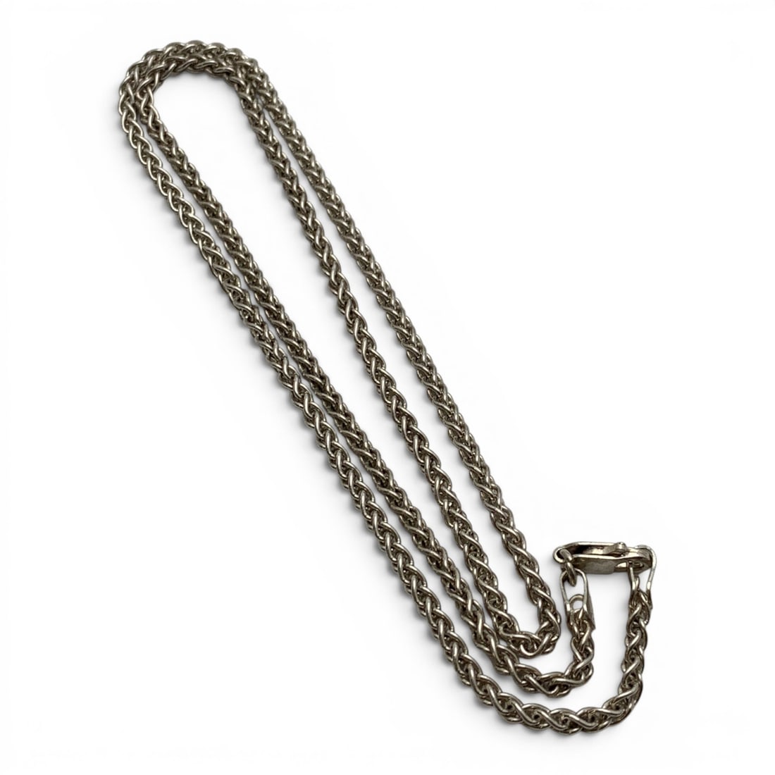 Sterling Silver Italian Necklace: Sterling Silver Italian Necklace Marked 925 - 18" Long - 9.1 Grams
