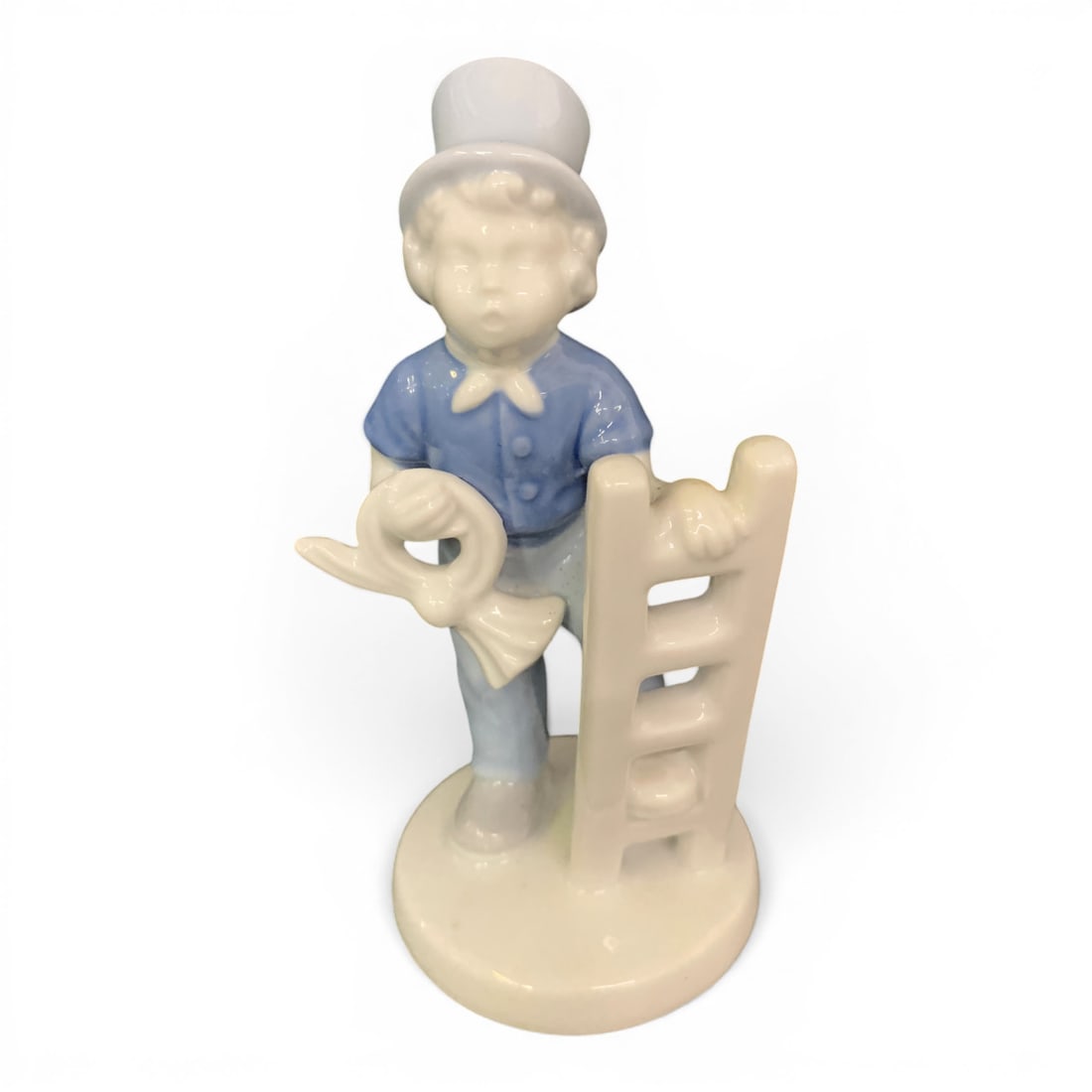 Vintage Gerold Porzellan Figurine: Vintage Gerold Porzellan Figurine From West Germany Featuring A Chimney Sweep Boy Holdinh A Ladder And HornBears Mark On Bottom: Gerold Porzellan, Bavaria, Made In Western Germany 5 1/8" Tall