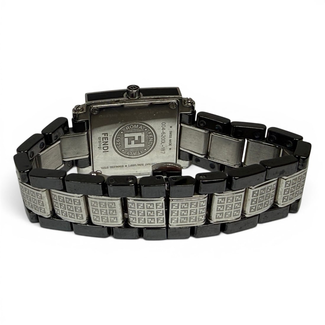 Fendi Ceramic Square Diamond Watch - 3
