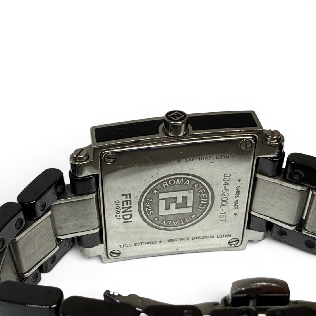 Fendi Ceramic Square Diamond Watch - 4