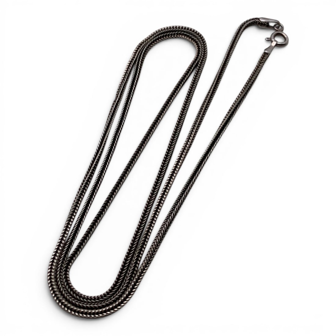 Sterling Silver Necklace: Sterling Silver Necklace Marked 925 - 24" Long - 6.5 Grams