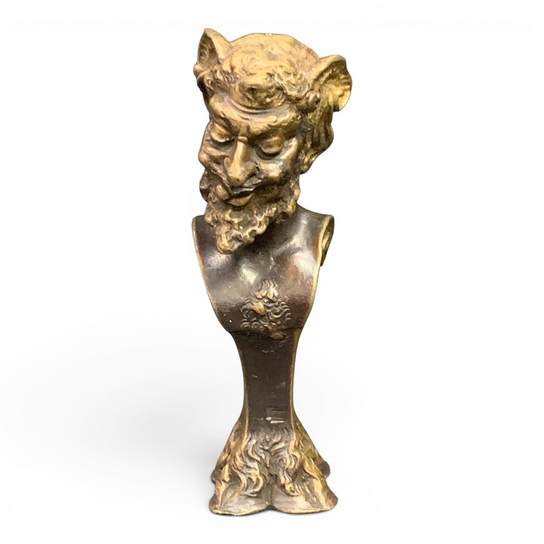 A. Caron Bronze Satyr Letter Seal: Circa 1880 Bronze Satyr Letter Seal By Artist A. CaronSigned In Casting A. Caron7 5/8" Tall