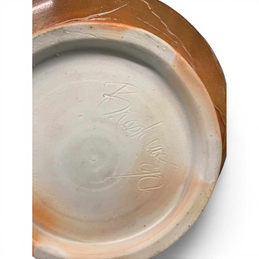 Signed Terracotta Art Pottery Fish Vase - 11