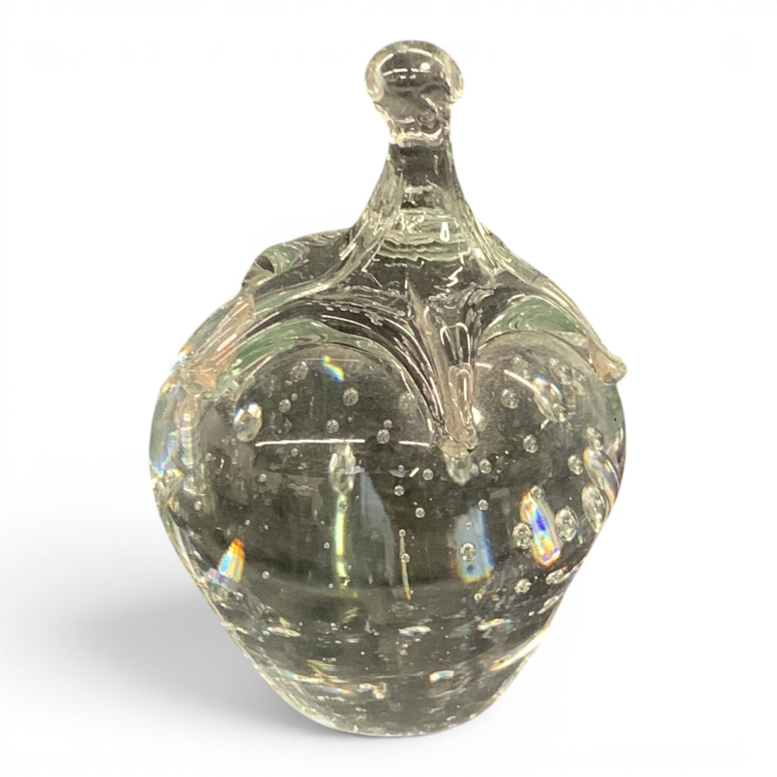 Clear Glass Tomato Bubble Paperweight (1 of 6)