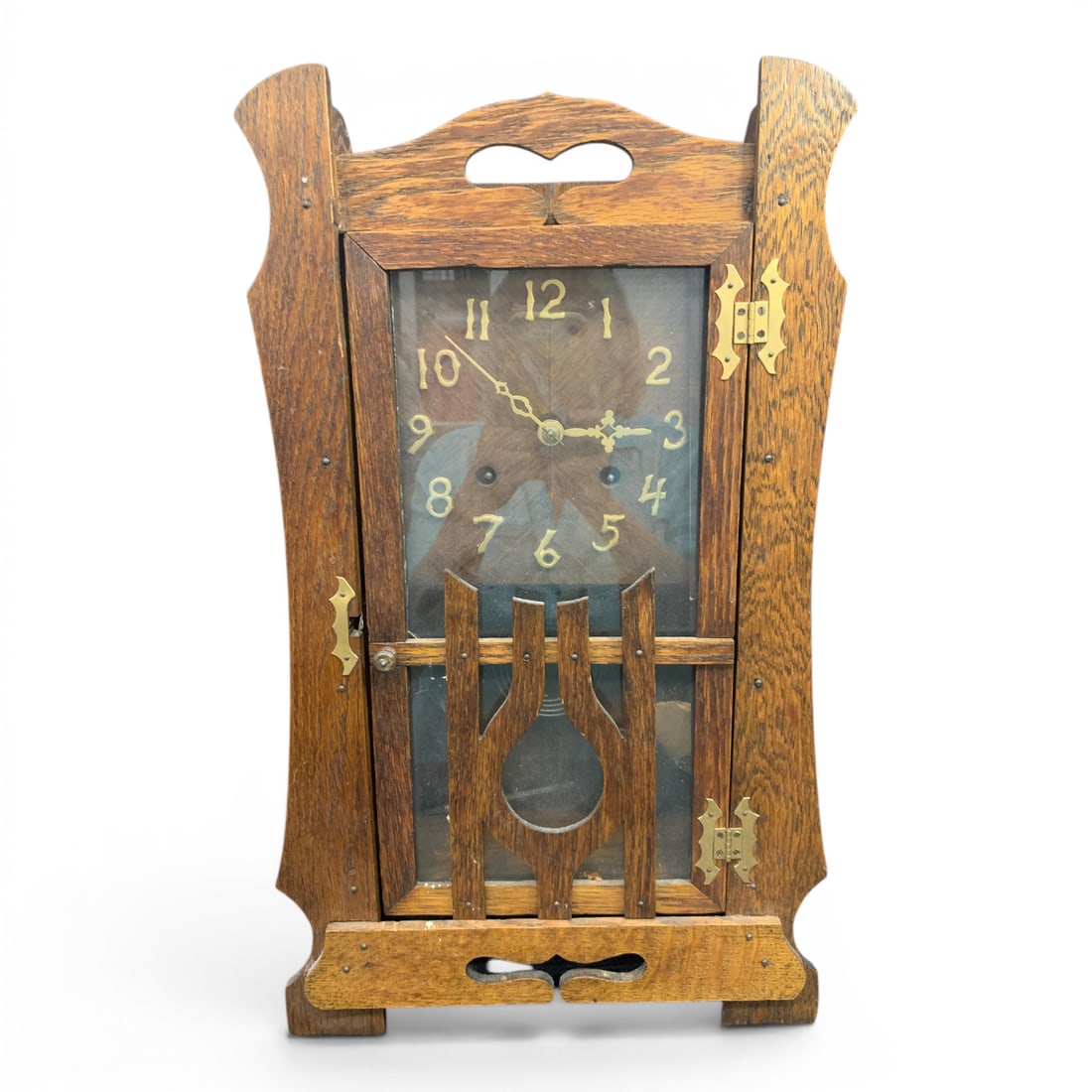 Antique Wood Hanging Clock (1 of 6)