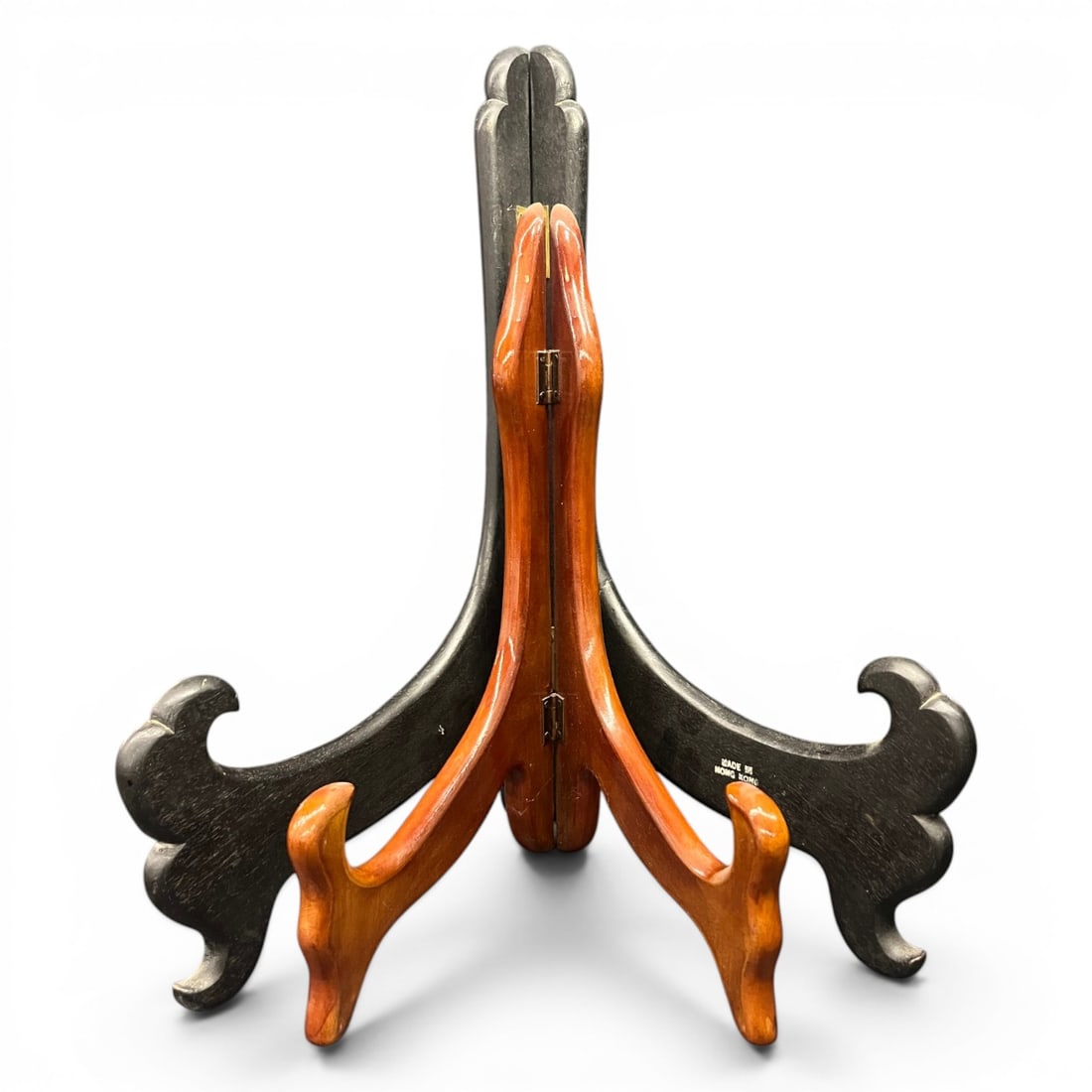 2 Large Wooden Hinged Plate Display Stands (1 of 10)