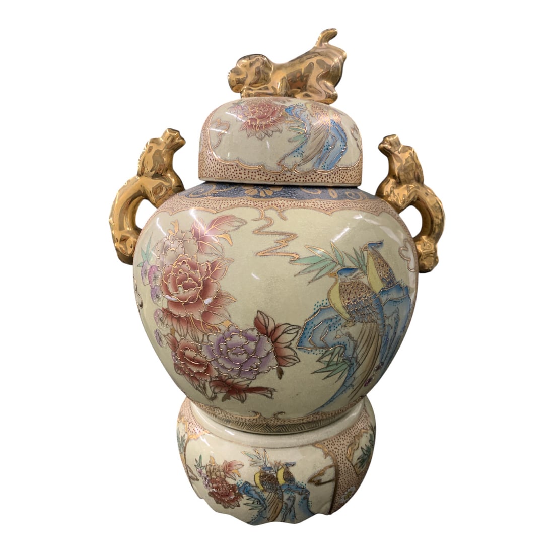 Large Royal Satsuma Earthenware Vase (1 of 17)