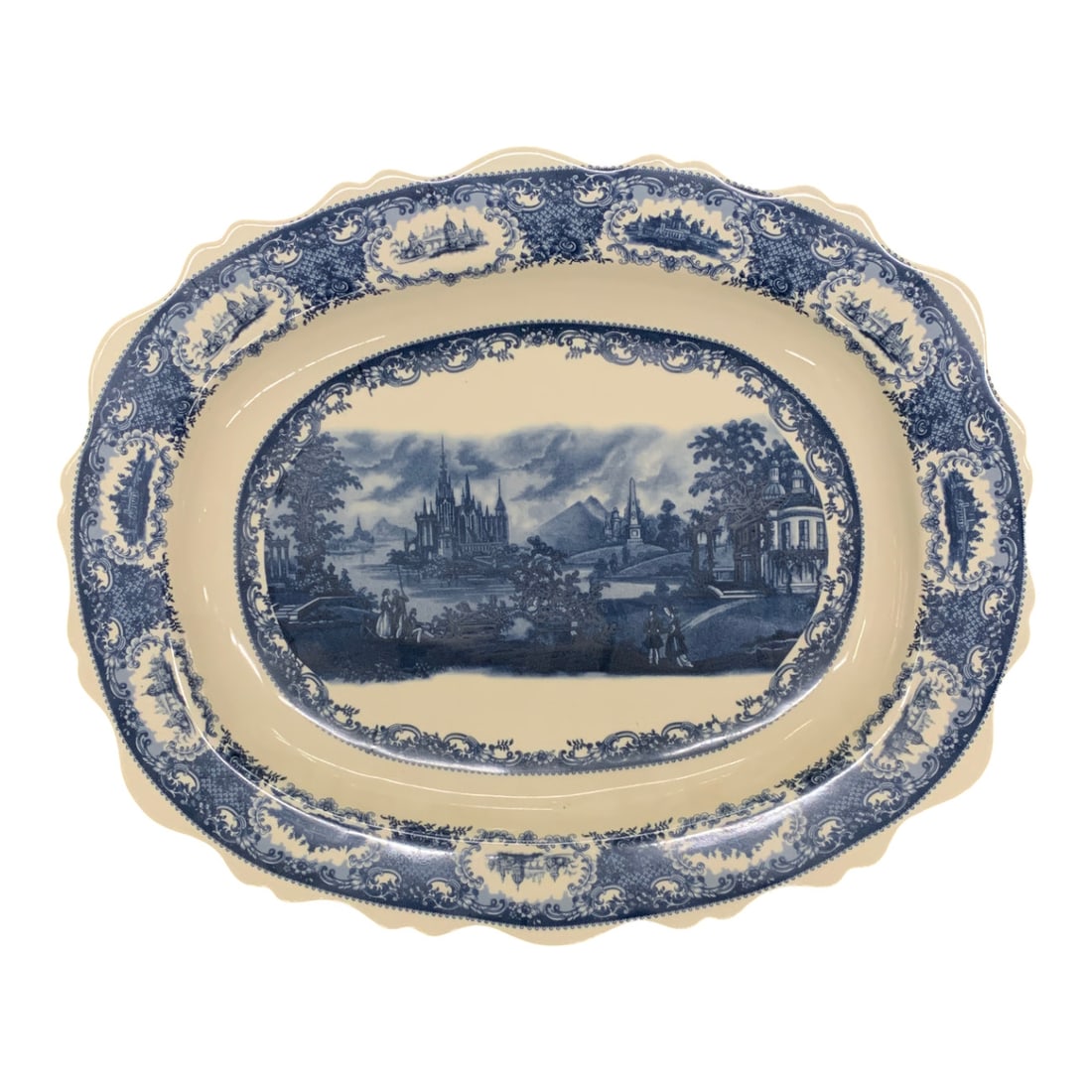 Antica Fabbrica Reale Porcelain Oval Platter (1 of 7)