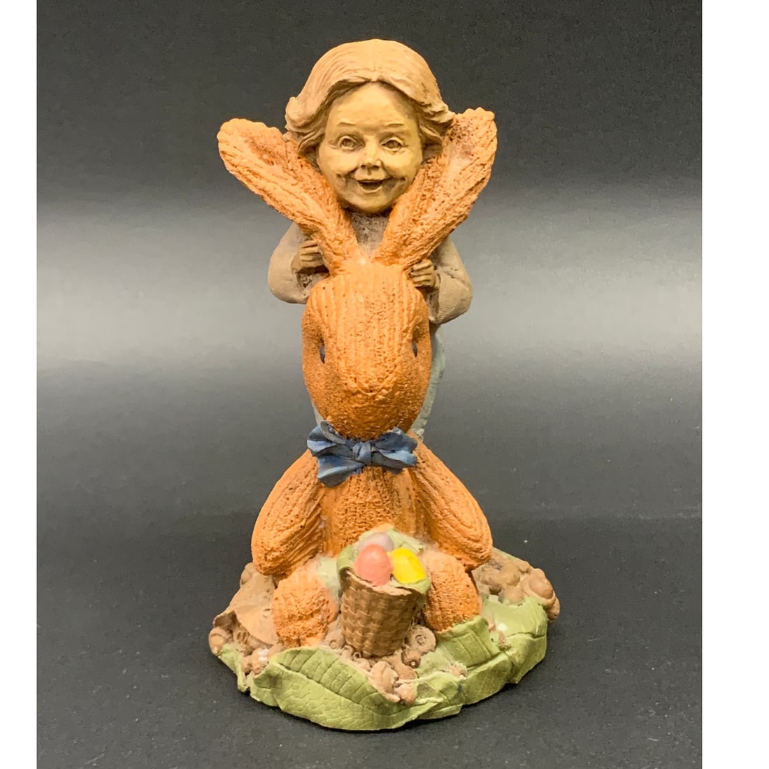 Tom Clark Gnome Figurine, Bunny: Signed Bunny 1990. T. Clark. 5098. 5.75" Tall.