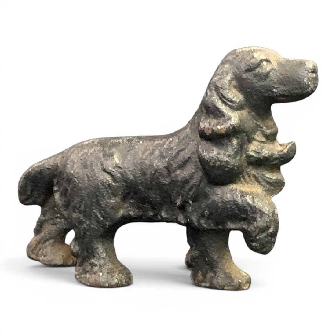 Vintage Cast Iron Dog Sculpture: Vintage Cast Iron Dog Sculpture 2 3/4" Tall