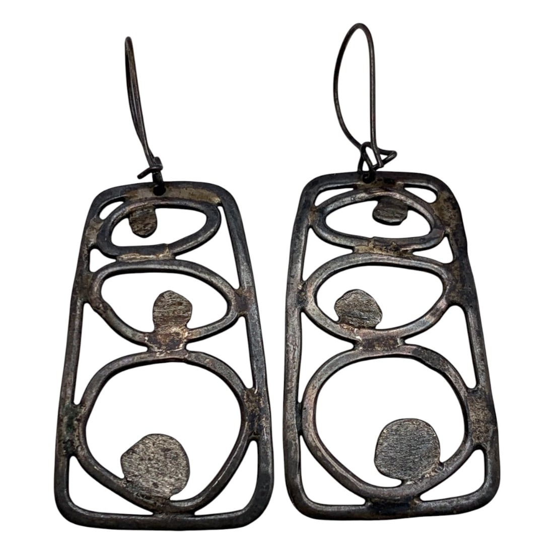 Pair Of Silver Dangle Earrings (1 of 3)