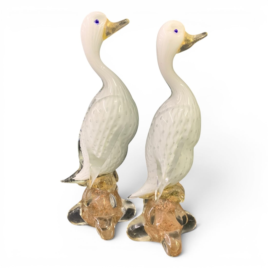 Pair Of Vintage Murano Art Glass Duck Figurines (1 of 7)
