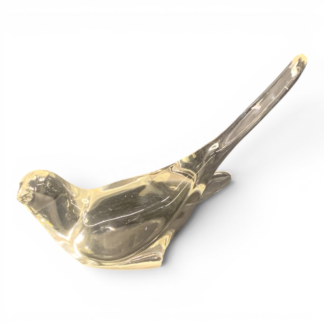 Fenton Clear Glass Bird Of Happiness Figurine (1 of 2)