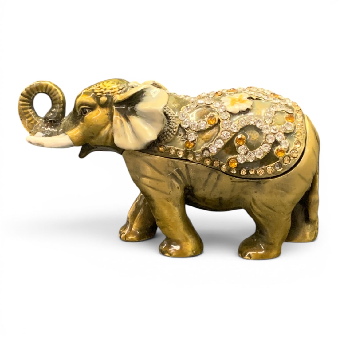 Jeweled Elephant Enameled Keepsake Box (1 of 4)