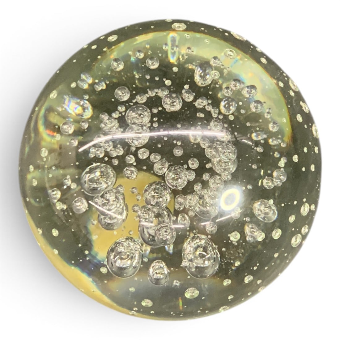 Clear Glass Bubble Paperweight - 3
