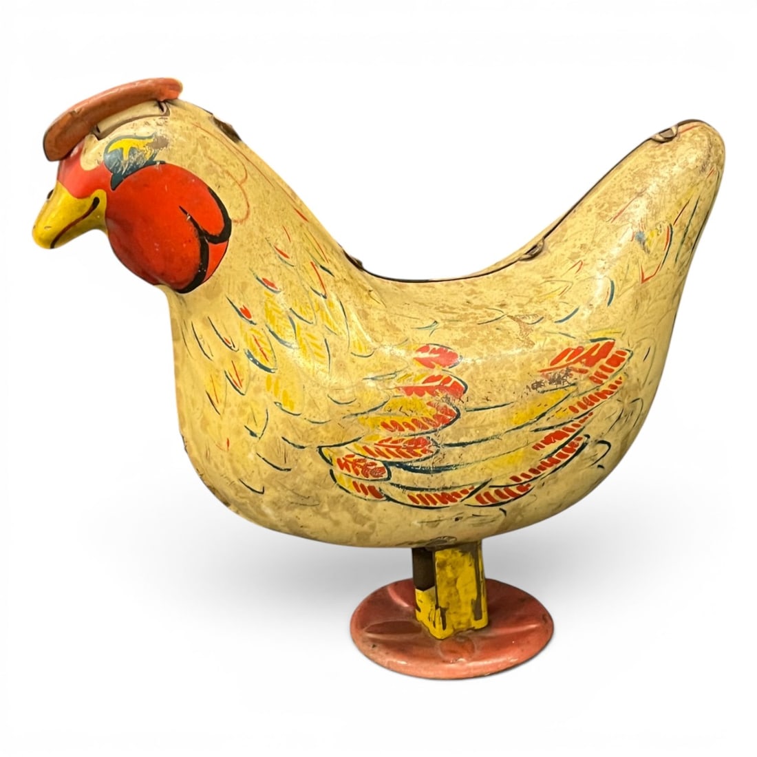 Vintage Wyandotte Tin Egg-laying Chicken Toy (1 of 9)
