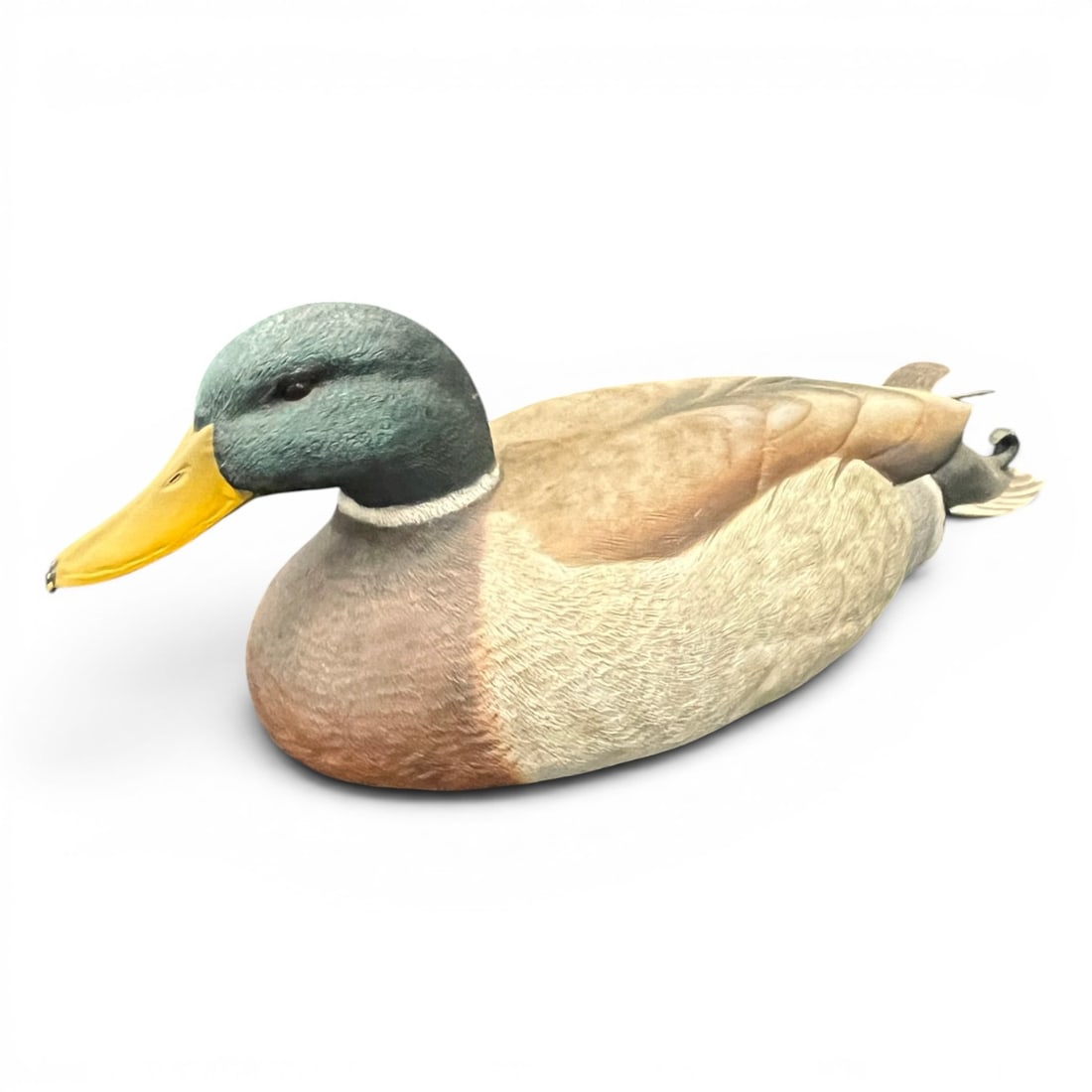 Vintage Wooden Duck Decoy: Vintage Wooden Duck Decoy Marked On Bottom: By The Grace Of God And The Hands Of Ralph L. Legaux 2/8916 1/4" Long
