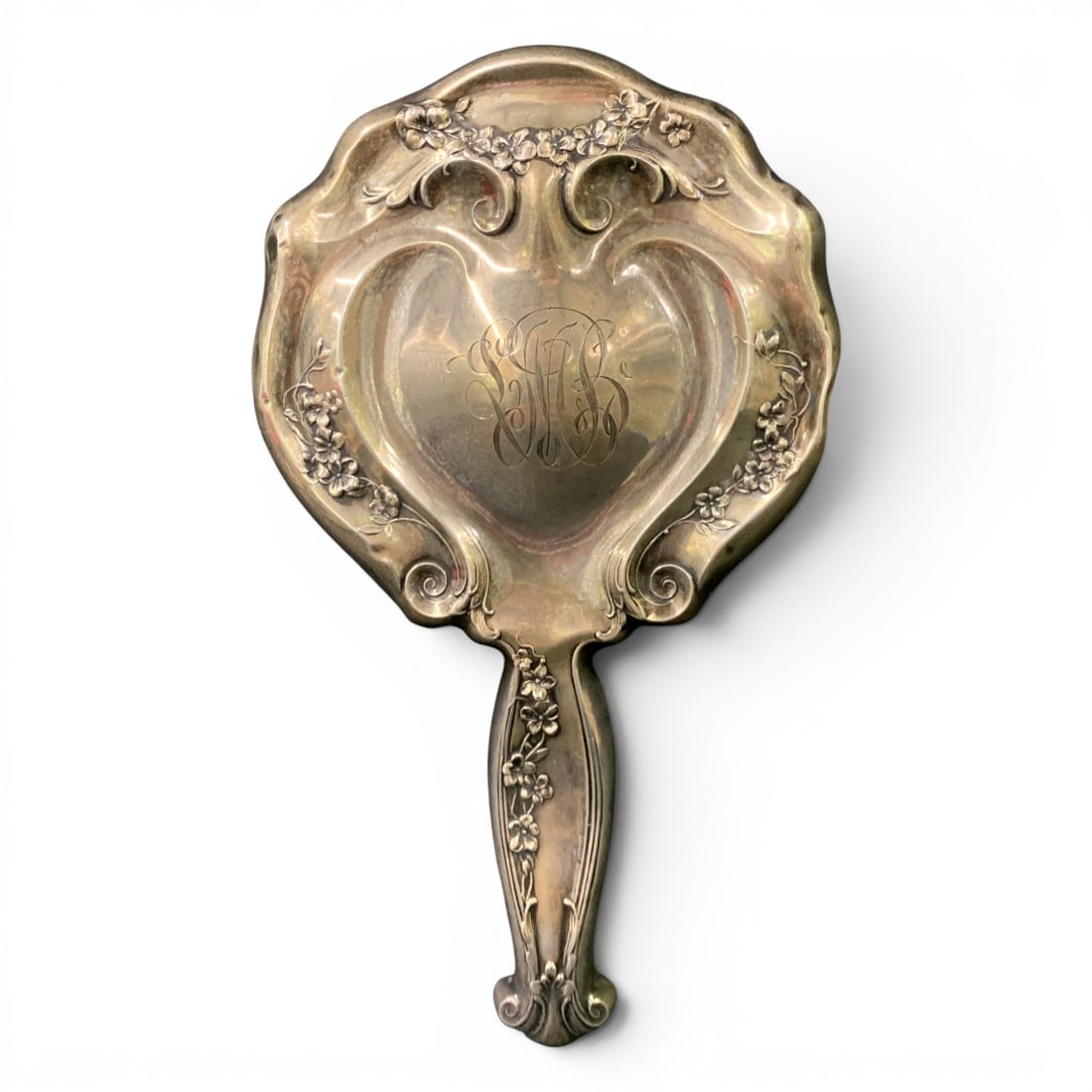 Antique Victorian Era Sterling Silver Hand Mirror (1 of 6)