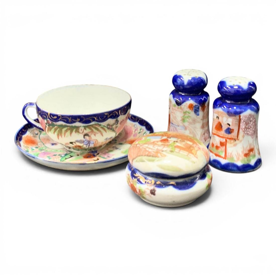 Group Of Hand Painted Japanese Porcelain Dishes (1 of 9)