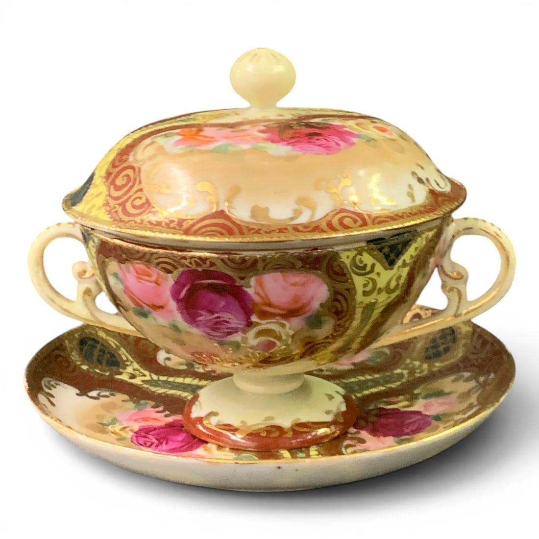 Vintage Hand Painted Tea Cup & Saucer Set (1 of 6)