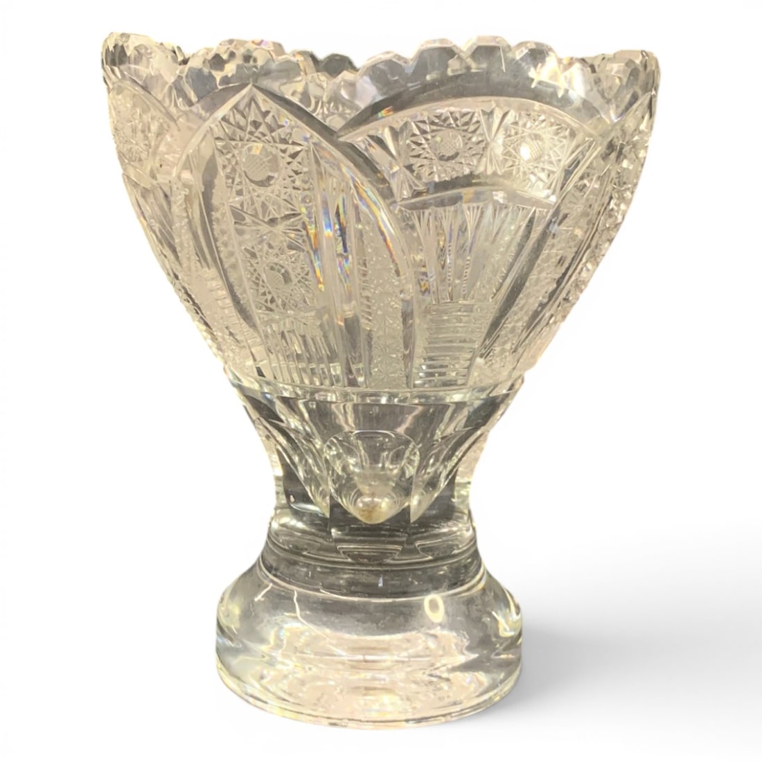 Vintage Pressed Glass Footed Compote (1 of 3)