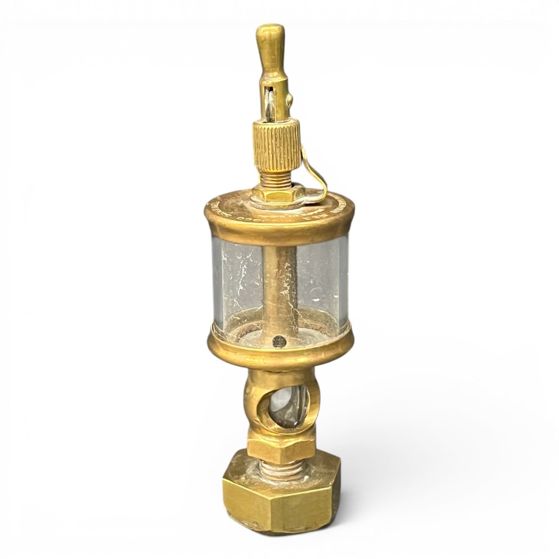 Vintage Lunkenheimer Brass Drip Feed Oiler (1 of 7)