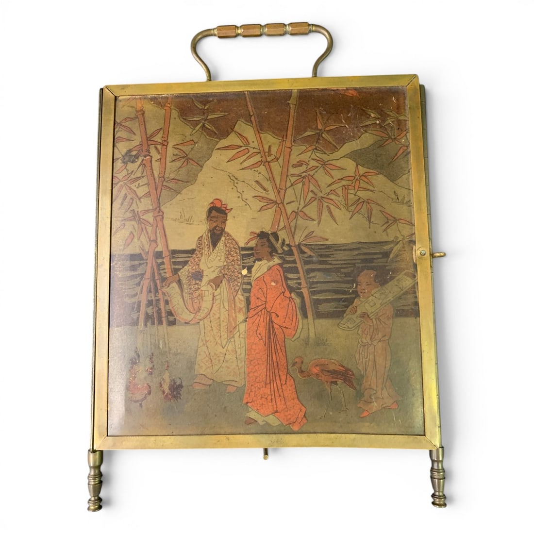 Vintage 3 Fold Mirror Screen - 2