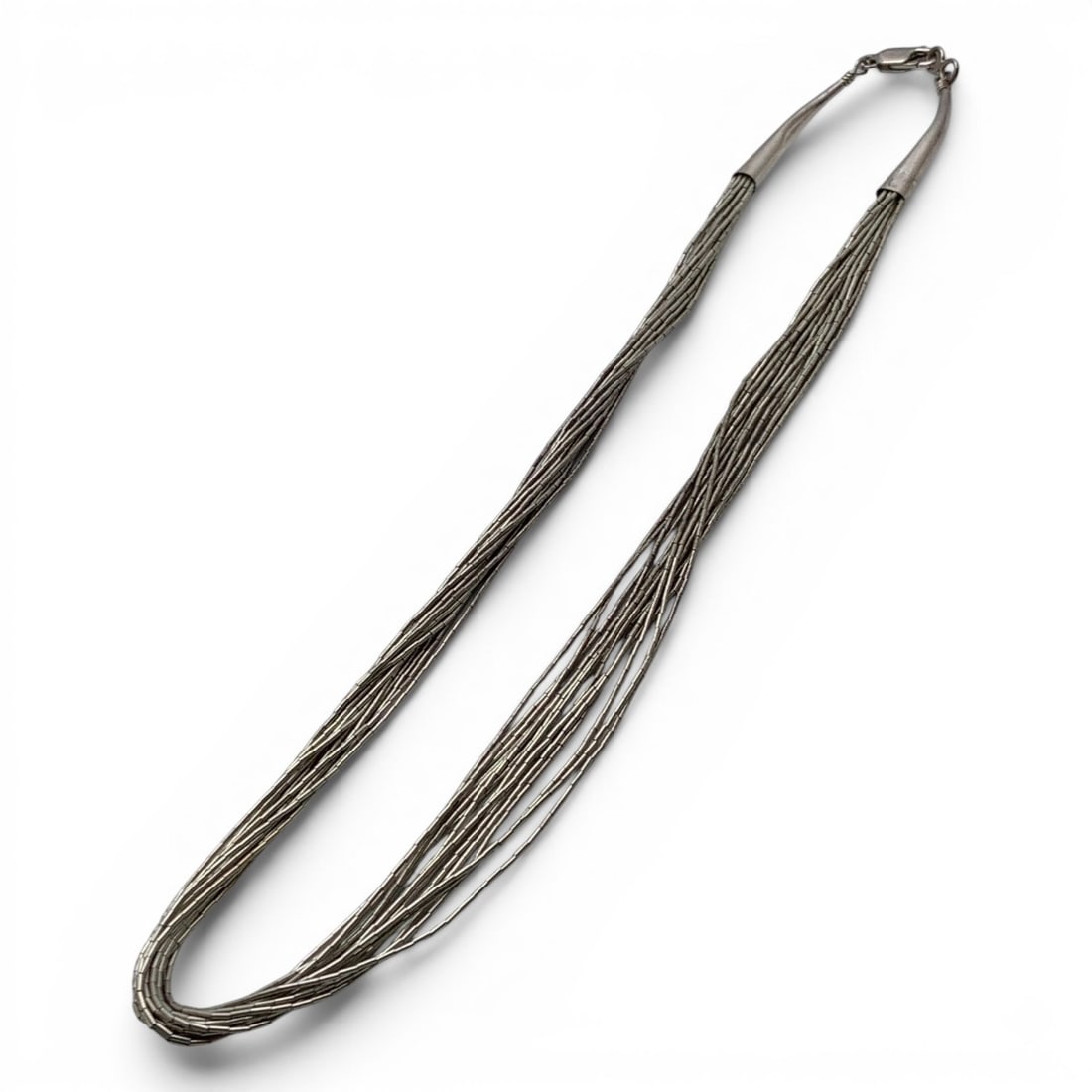 Sterling Silver Multi Strand Necklace - 4