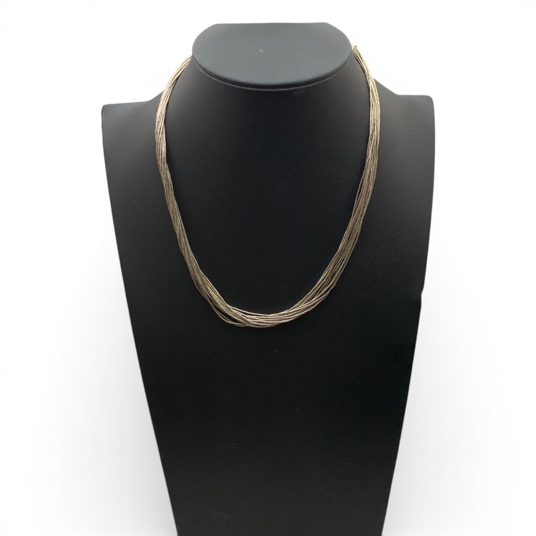 Sterling Silver Multi Strand Necklace - 5