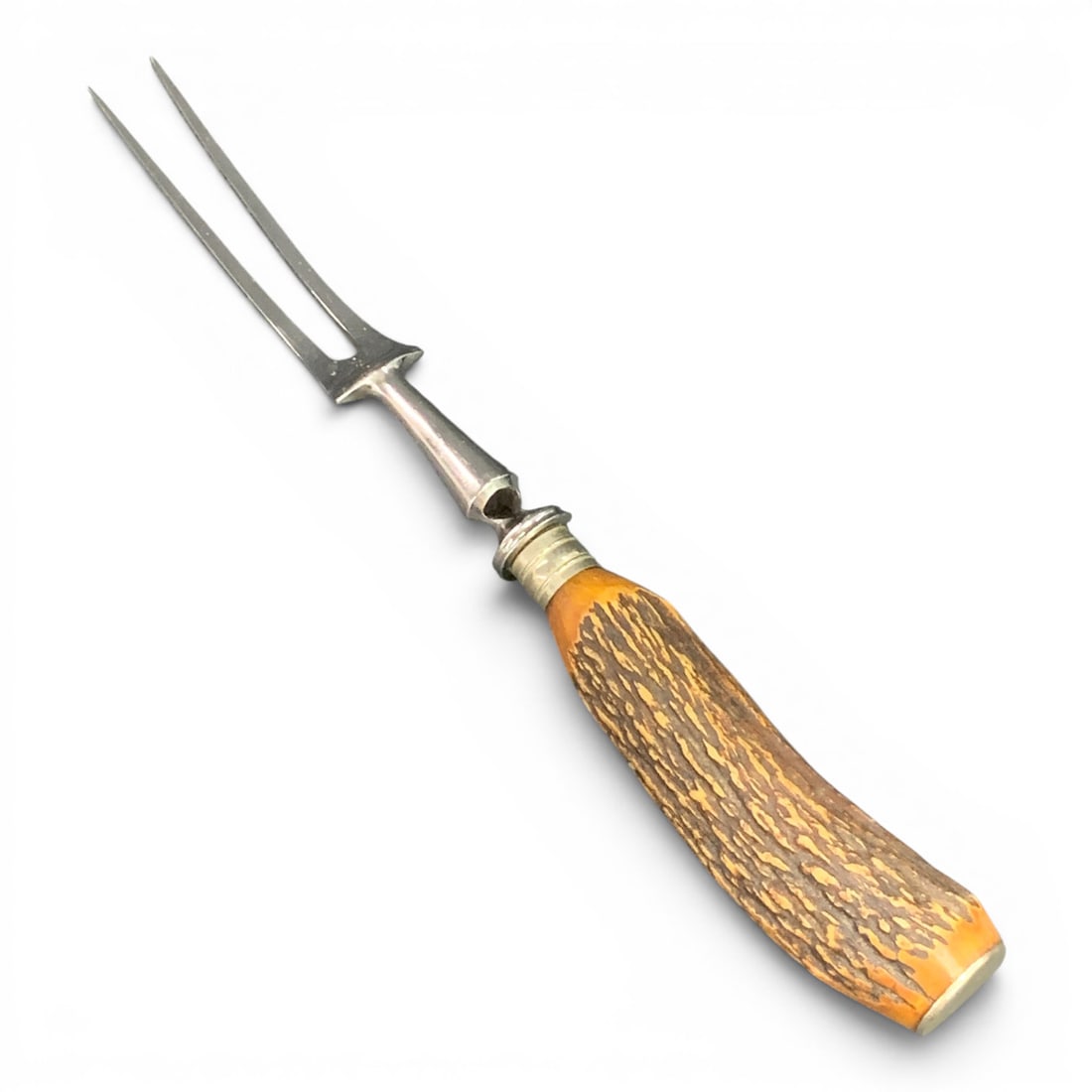 Antler Handle & Stainless 2 Prong Carving Fork (1 of 4)