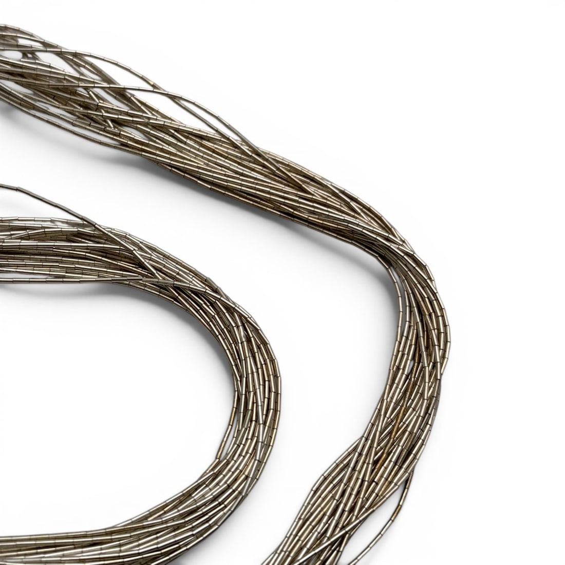 Sterling Silver Multi Strand Necklace - 4