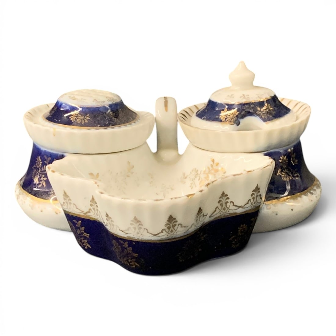 Antique Porcelain Cruet Set - 2