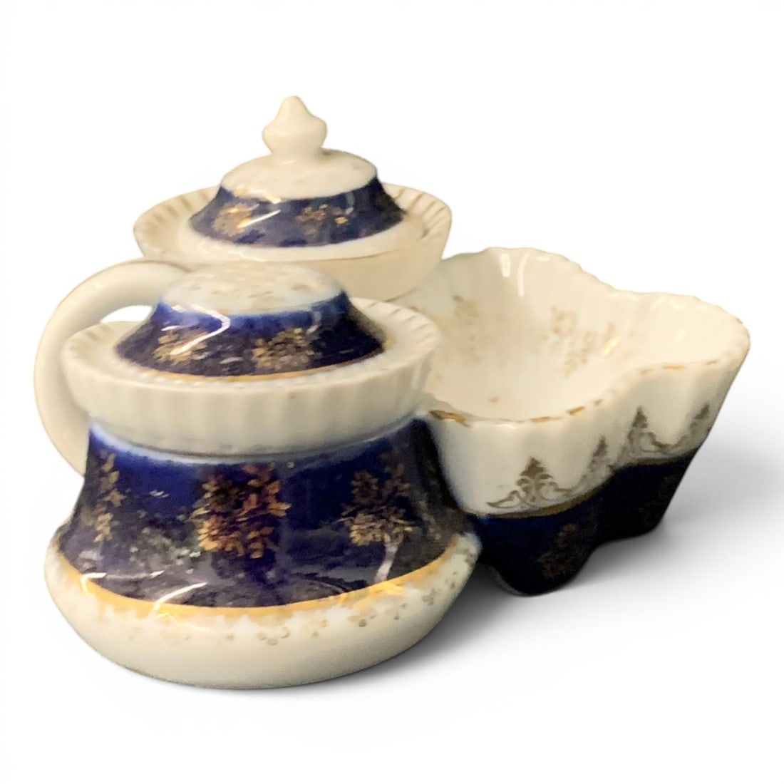 Antique Porcelain Cruet Set - 5