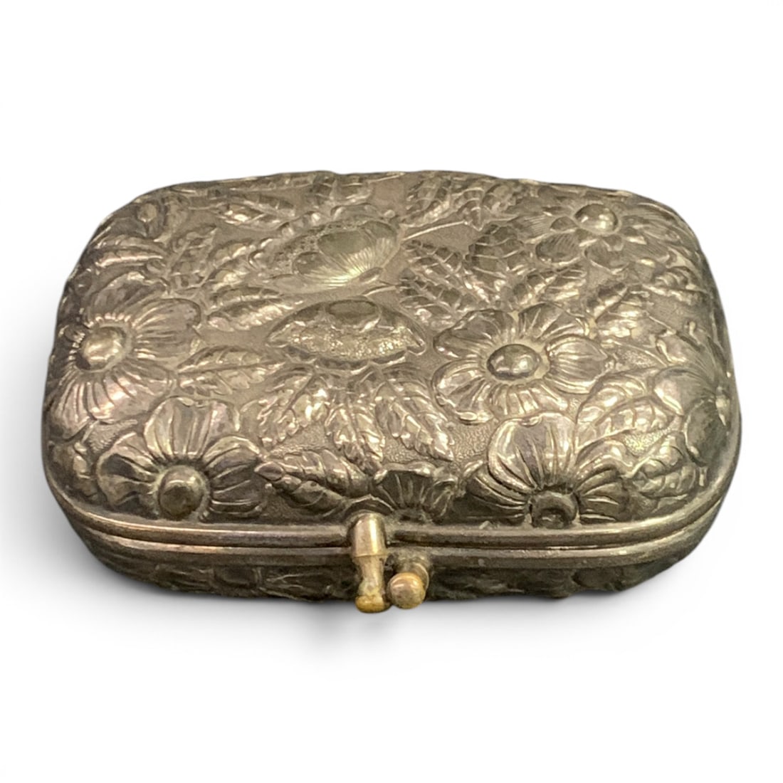 Silver Tone Soap Box - 4