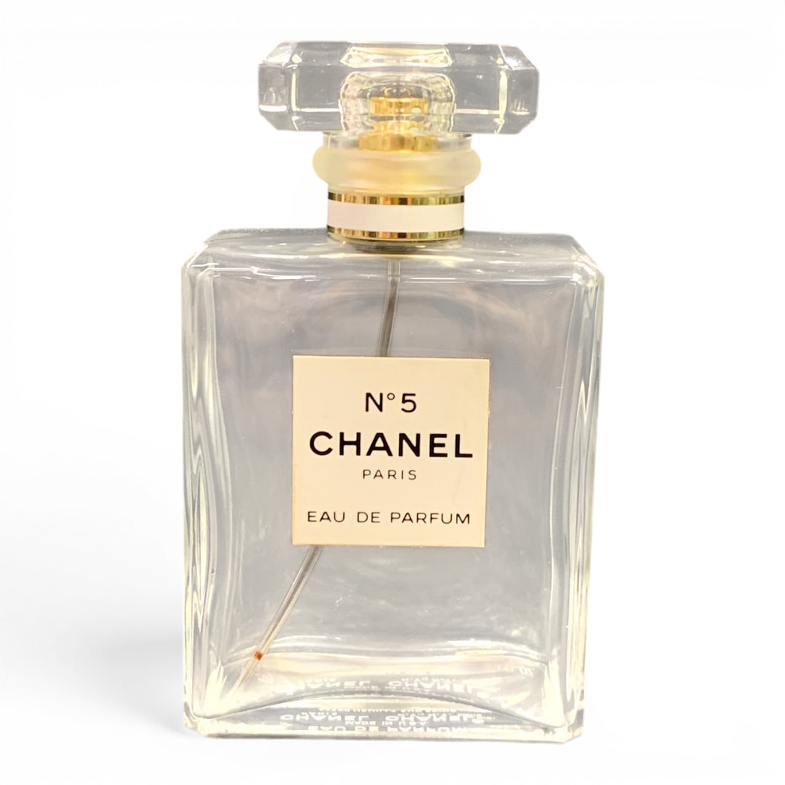 Chanel No. 5 Paris Eau De Parfum Bottle: Chanel No. 5 Paris Eau De Parfum Empty Bottle Marked: No. 5 Chanel Paris, Eau De Parfum, Made In Usa4 3/8" Tall