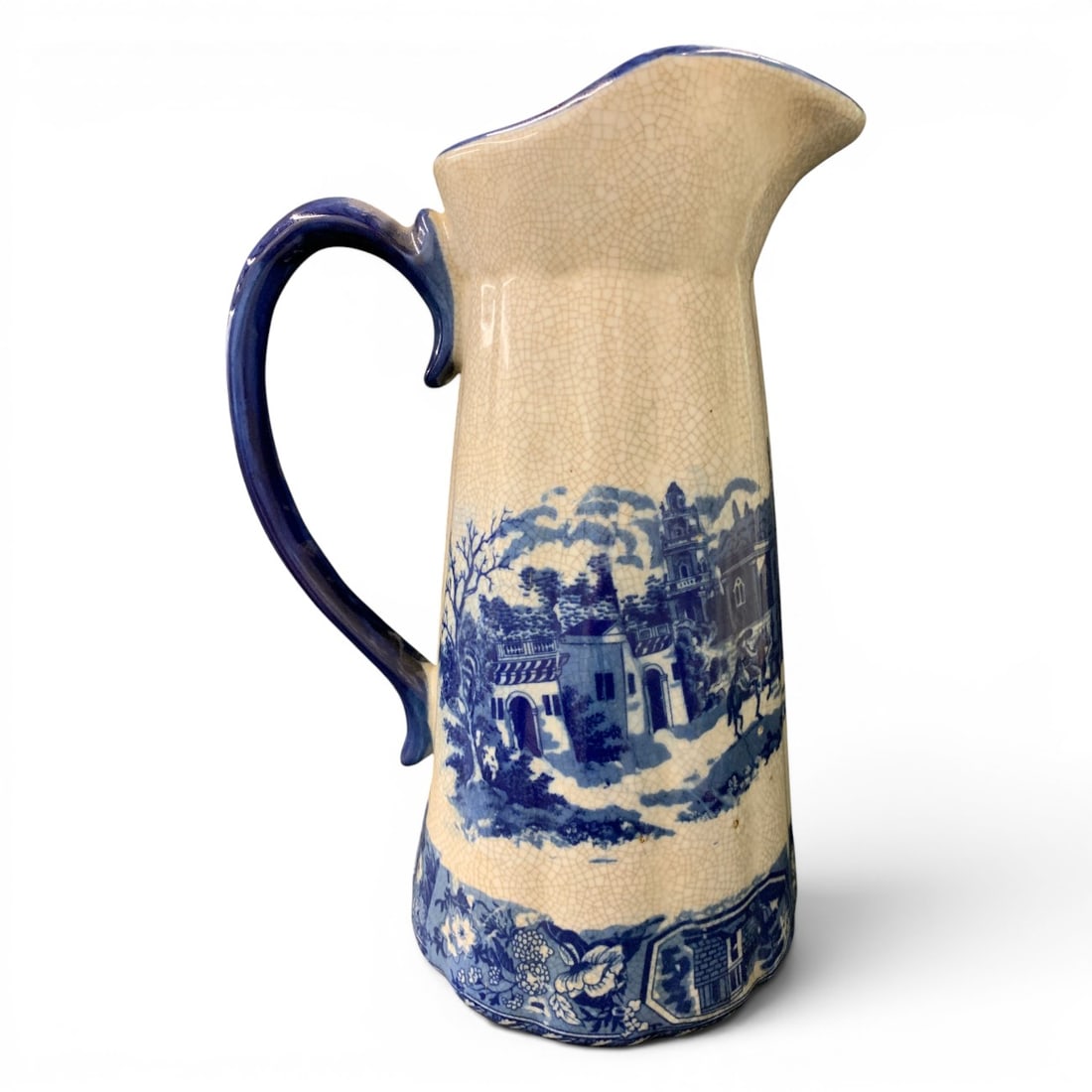 Victoria Ware Ironstone Blue And White Pitcher (1 of 7)