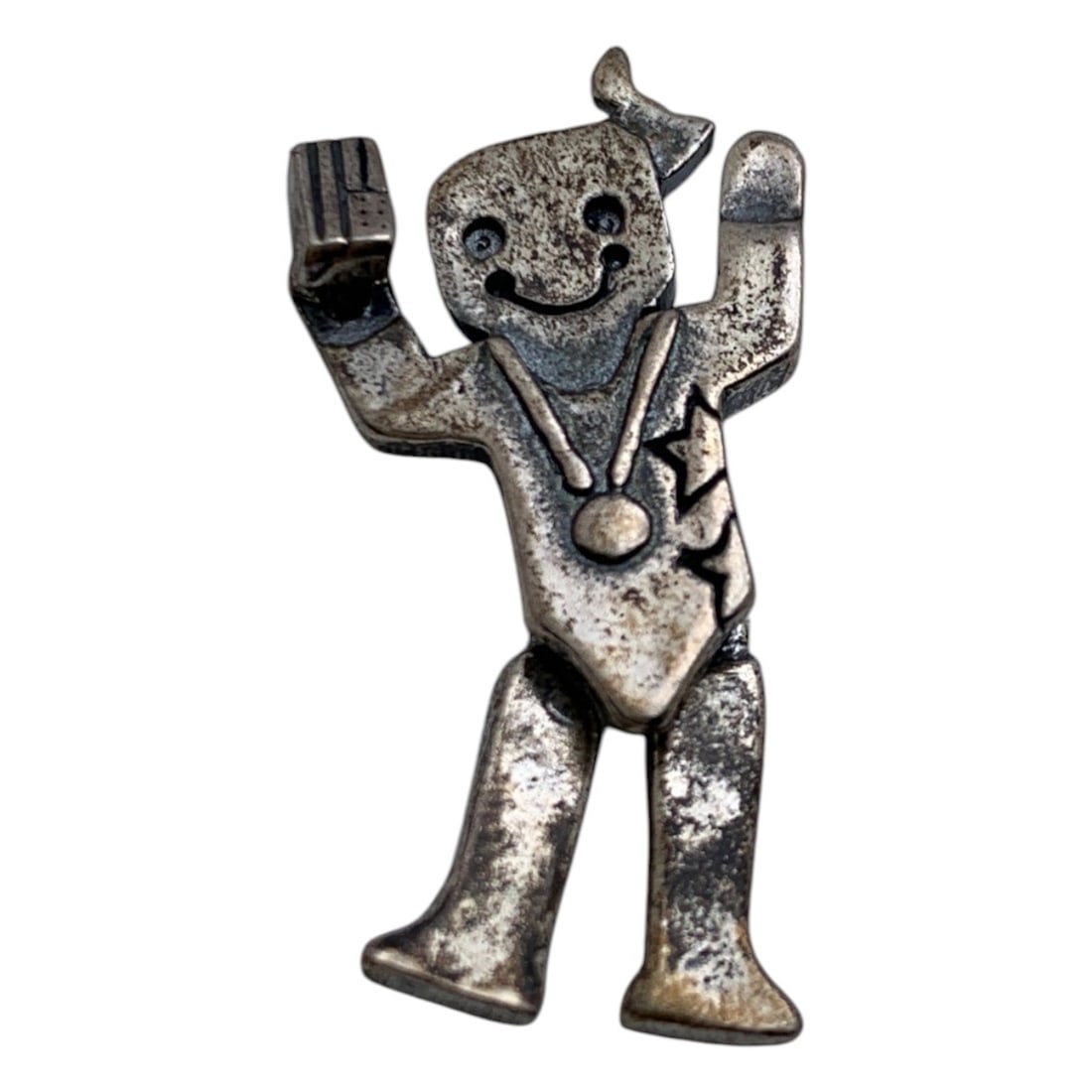 Sterling Silver Articulated Figural Pendant: Sterling Silver Articulated Figural Pendant Marked 925 - 1 1/4" Long - 4.7 Grams